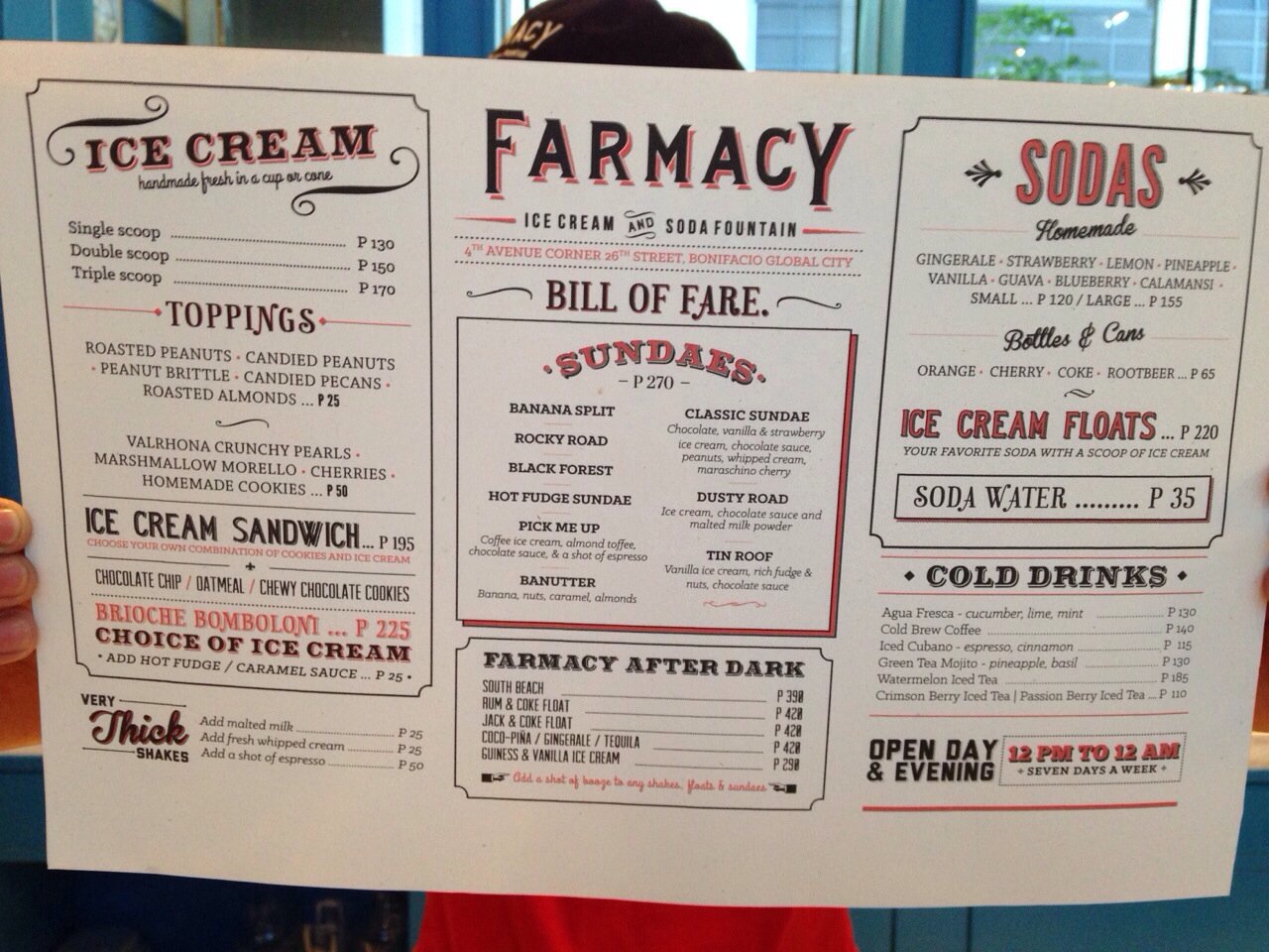 FARMACY; Ice Cream & Soda Fountain