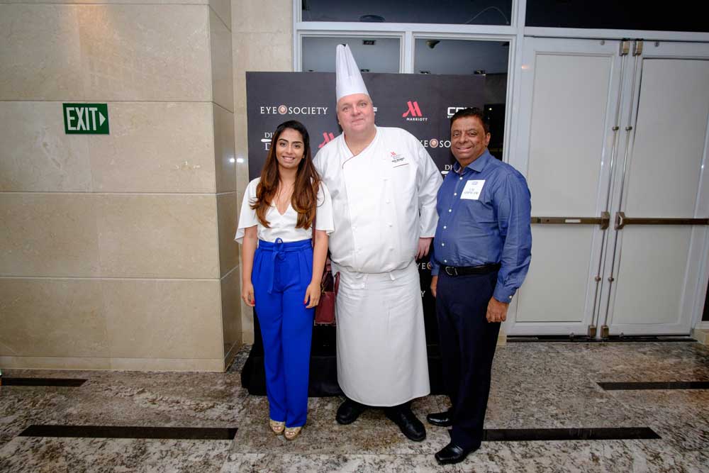 neelam gopwani,chef mike braver of cry steakhouse and lai gopwani, president of eye society