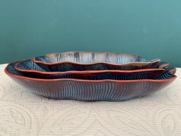 Blue Leaf Bowls - Image 2