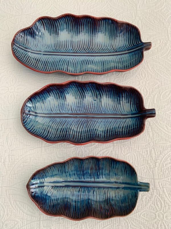 Blue Leaf Bowls